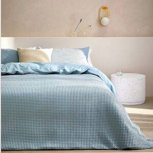 NEW Textured organic cotton duvet cover